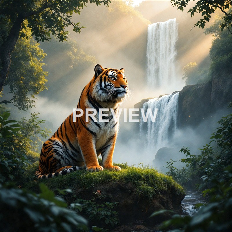 tiger-sitting-on-a-green-hill-in-front-of-a-waterfall (9)_250319165909_Filename Text 2_03882_Filename Text 3_result